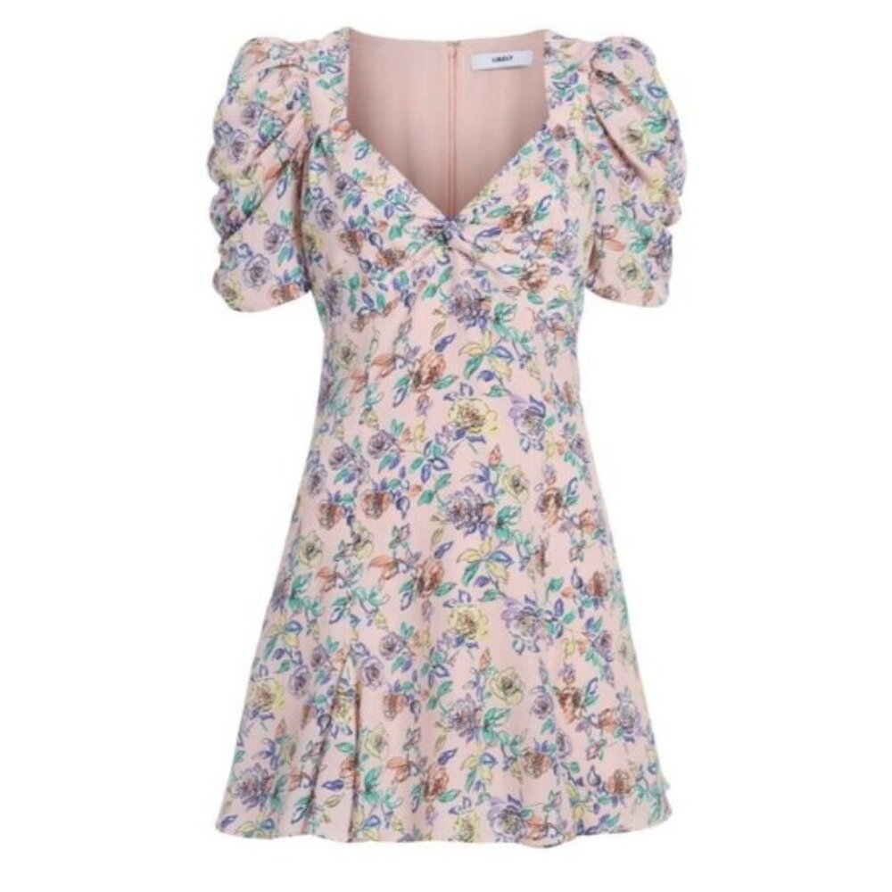 Likely Floral Emmy Flirty Dress Pink Multi